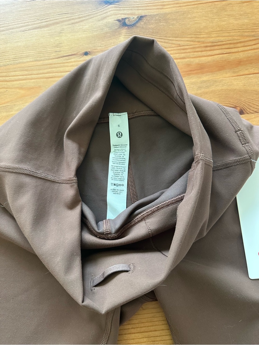 NWT Lululemon Wunder Train High-Rise Short 8" in JAVA • Size 6 - Picture 4 of 11